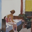 Seated Woman_(after Hopper)_14x12_Watercolor