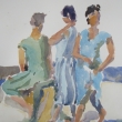 Three Women_12x16_Watercolor