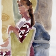 Woman Turning_12x16_Watercolor