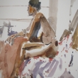 Seated Woman_12x16_Watercolor