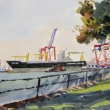 Freighter unloaded_16x12_watercolor_2015