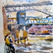Freemont Bridge_6x9_Watercolor