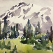 Mt. Ranier_9x6_Watercolor