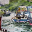 Aberdeen Harbor_6x9_Watercolor