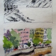 RepulseBay and Stanley Harbor_6x9_Pen and Ink, Watercolor