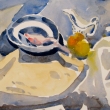 Bowl and Fruit_10x10_Watercolor