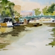 Union St. Bridge on Gowanus Canal_16x12_Watercolor